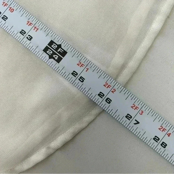 RW&CO Blouse Sheer  Sleeveless Shell White Button Front Shirt Size XS - Picture 15 of 16